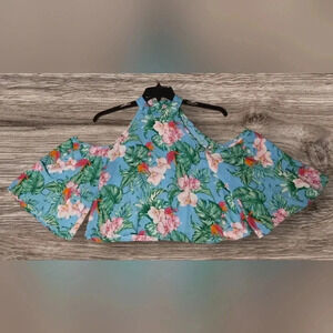 Peach Love California Off Shoulder Floral Top - Small